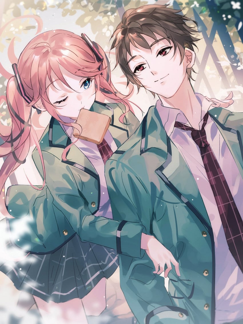 nadia rayne and swin abel (eiyuu densetsu and 2 more) drawn by haku_wi