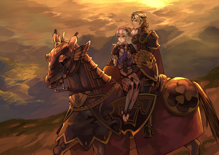 female corrin and xander (fire emblem and 1 more) drawn by harano_(shirohata)