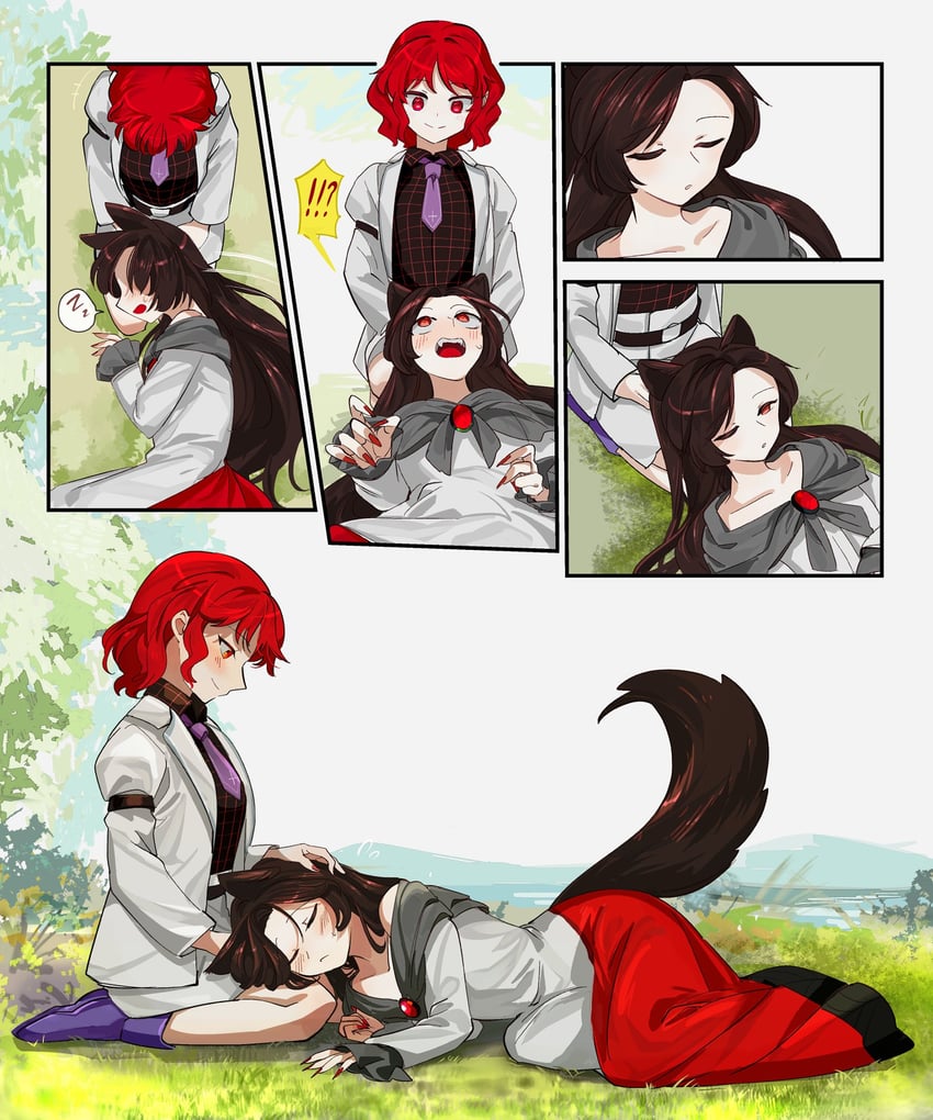 imaizumi kagerou and horikawa raiko (touhou) drawn by chamaruk