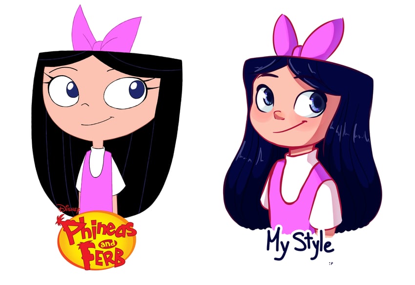 isabella garcia-shapiro (phineas and ferb) drawn by sleep--b