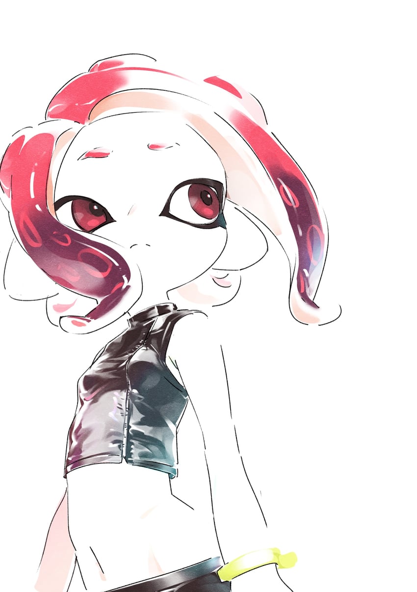 octoling player character, octoling girl, and agent 8 (splatoon and 2 more) drawn by tenshinhannnn