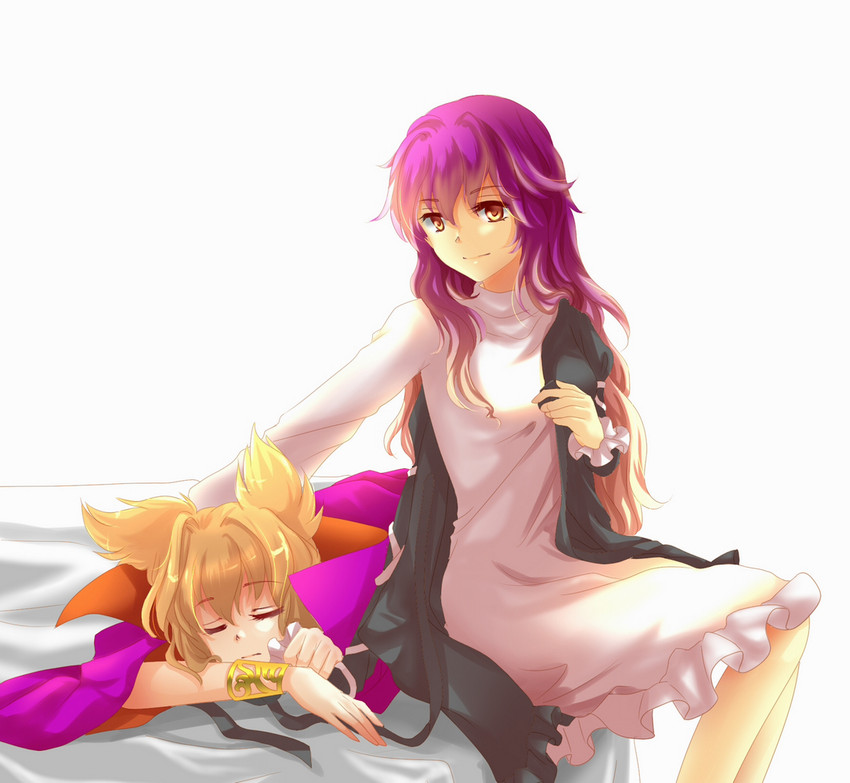 hijiri byakuren and toyosatomimi no miko (touhou) drawn by sheeg