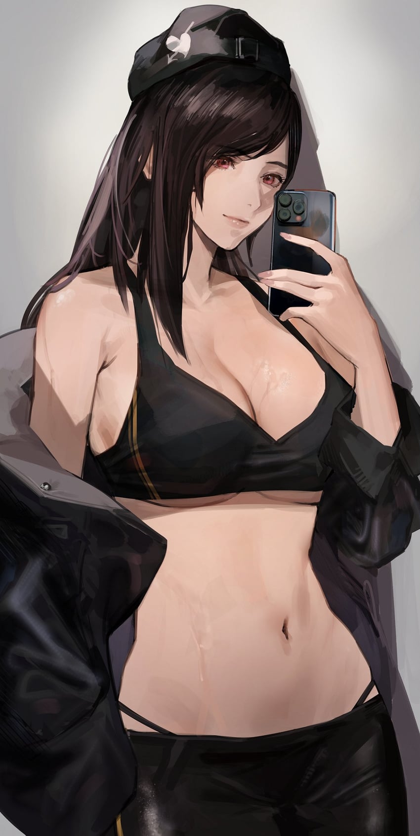 tifa lockhart (final fantasy and 2 more) drawn by j@ck