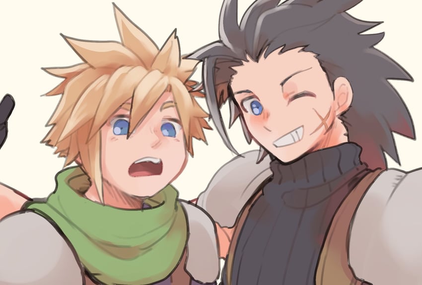 cloud strife and zack fair (final fantasy and 2 more) drawn by tasituma2
