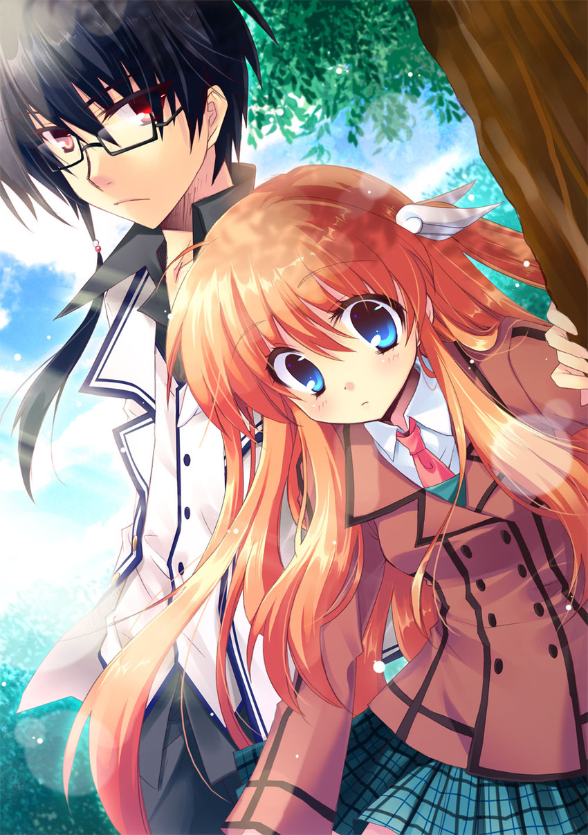 ootori chihaya and ootori sakuya (rewrite) drawn by izumi_makoto