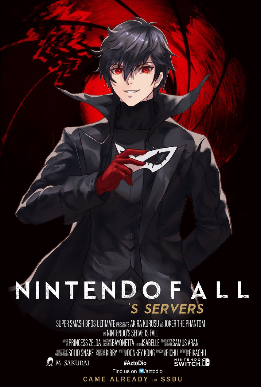 amamiya ren (persona and 4 more) drawn by aztodio