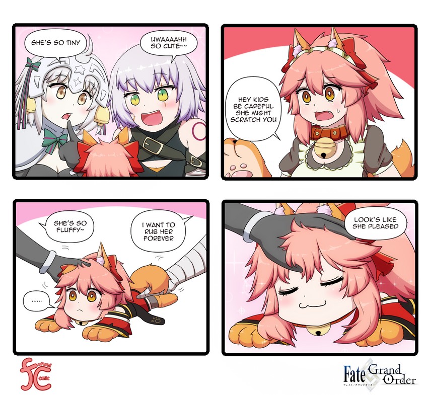 tamamo, jack the ripper, tamamo cat, and jeanne d'arc alter santa lily (fate and 2 more) drawn by keita_naruzawa