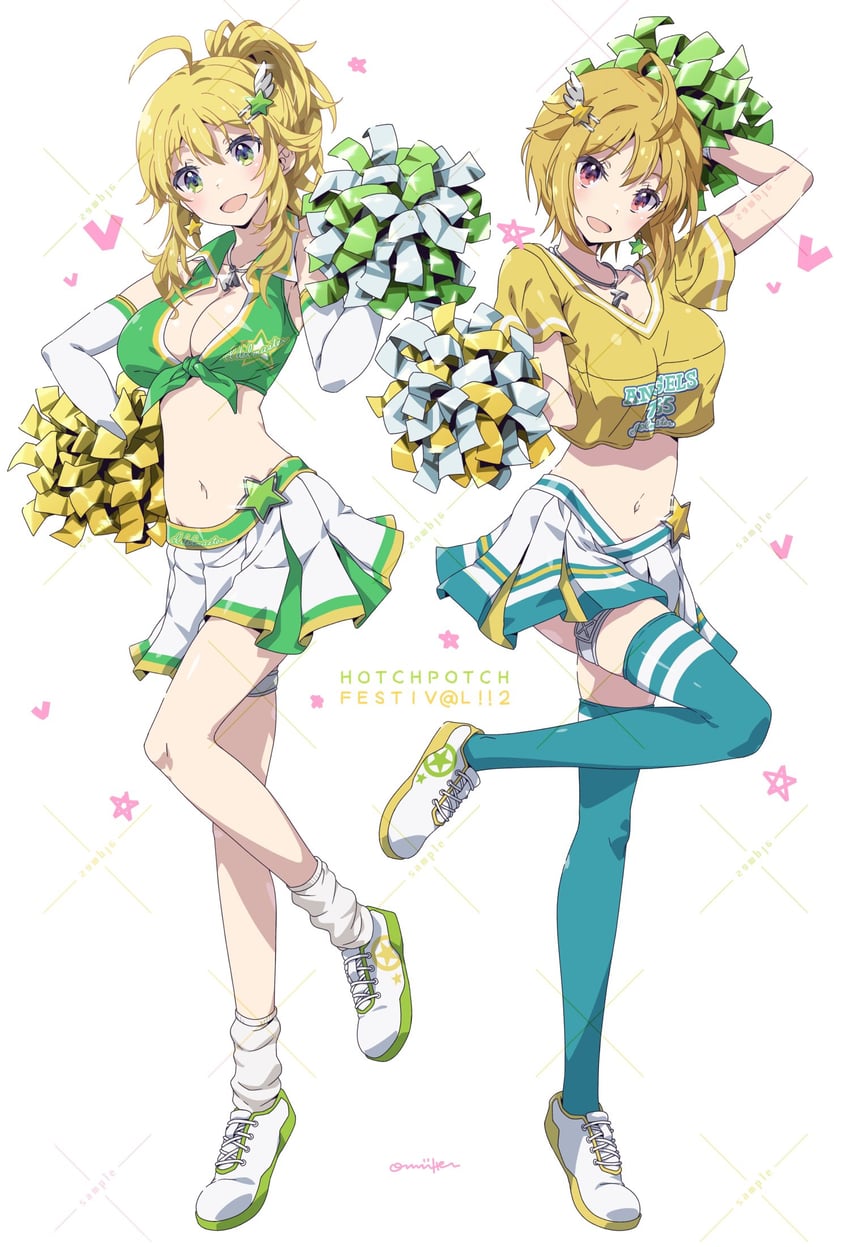 hoshii miki and ibuki tsubasa (idolmaster and 2 more) drawn by oomura_karasu