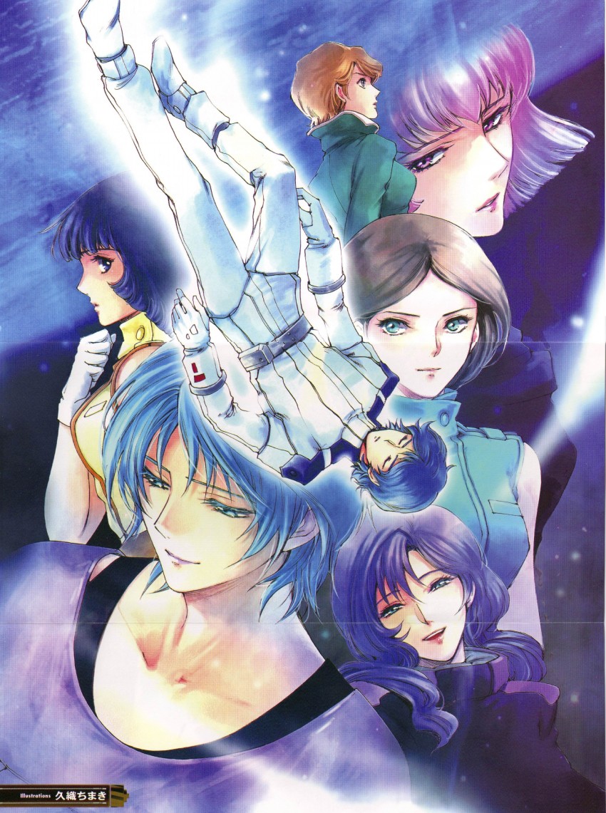 kamille bidan, haman karn, fa yuiry, four murasame, emma sheen, and 2 more (gundam and 1 more) drawn by kuori_chimaki