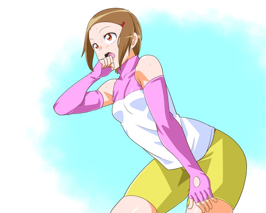 yagami hikari (digimon and 1 more) drawn by mangakoge