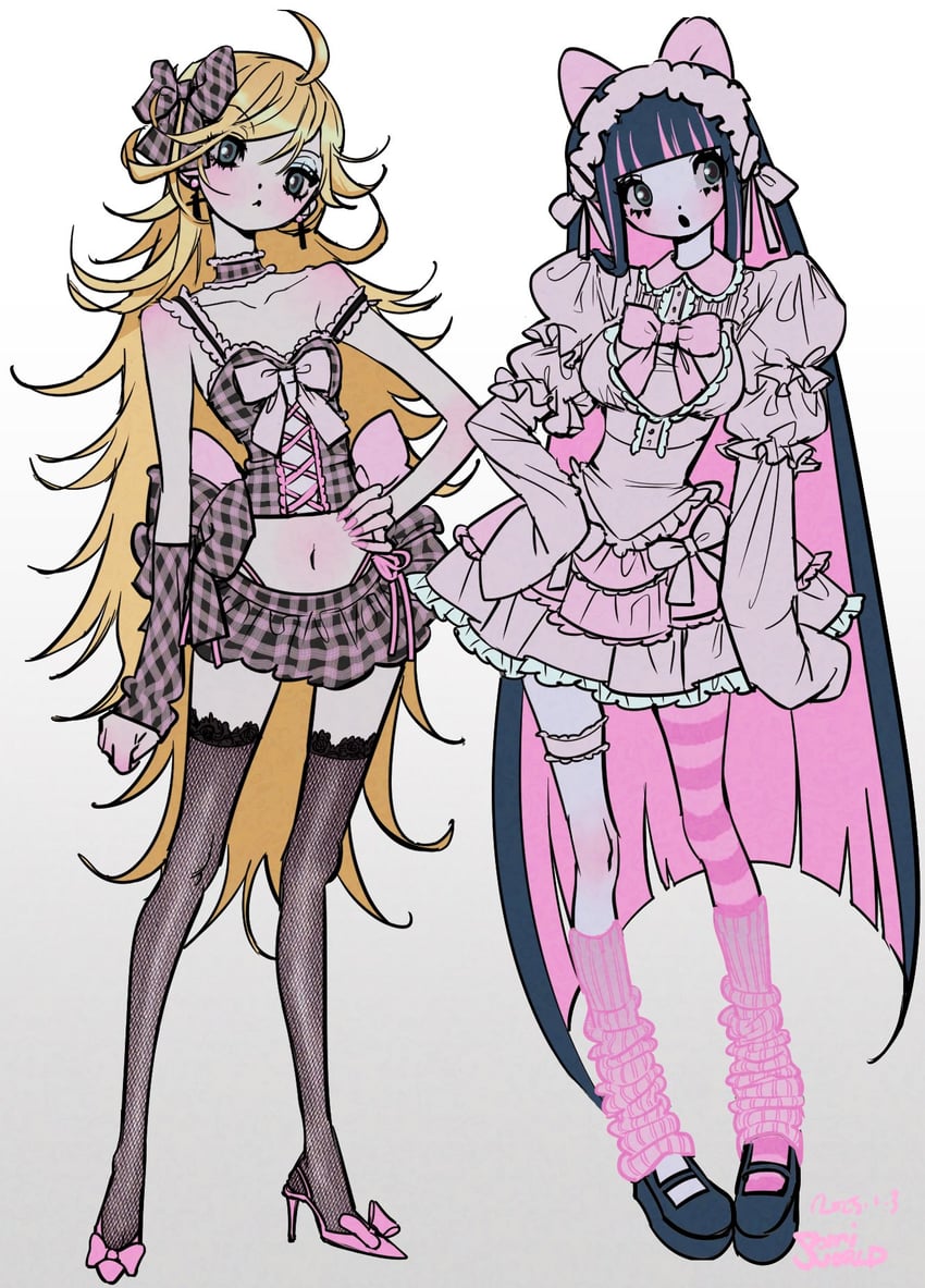 stocking and panty (panty & stocking with garterbelt) drawn by domi_i
