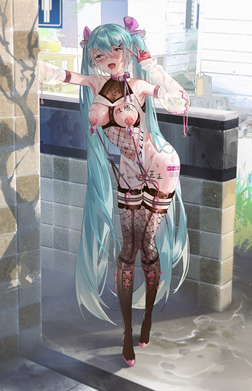 hatsune miku (vocaloid) drawn by ying_yi