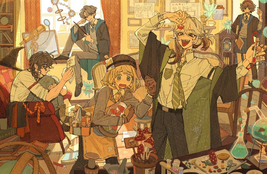 medicine pocket, x, ezra theodore, and enigma (reverse:1999 and 2 more) drawn by shuiliuliu