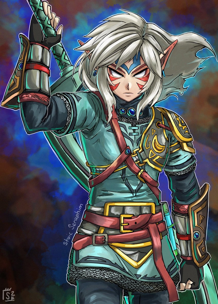 link and fierce deity (the legend of zelda and 3 more) drawn by stoic_seraphim