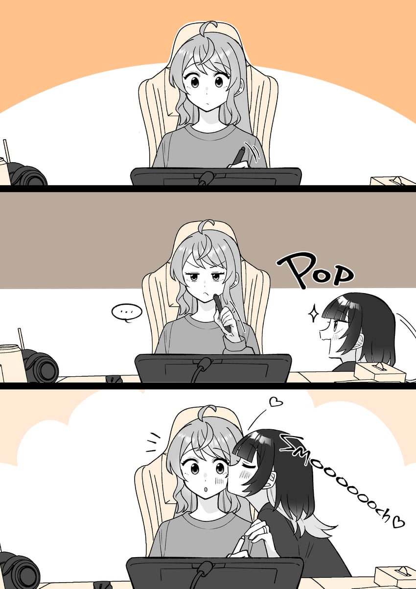 minato matsuki and koharu suzumura (koharu and minato) drawn by hyaluron_&_daruma