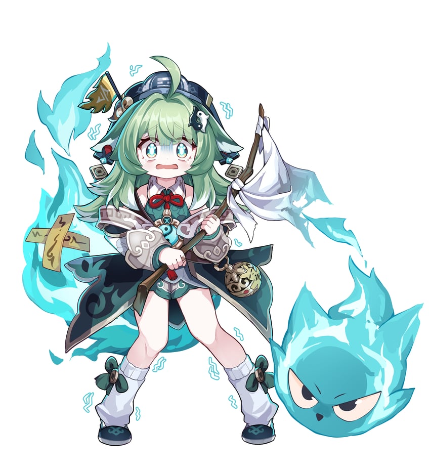 huohuo and tail (honkai and 1 more) drawn by xtacy