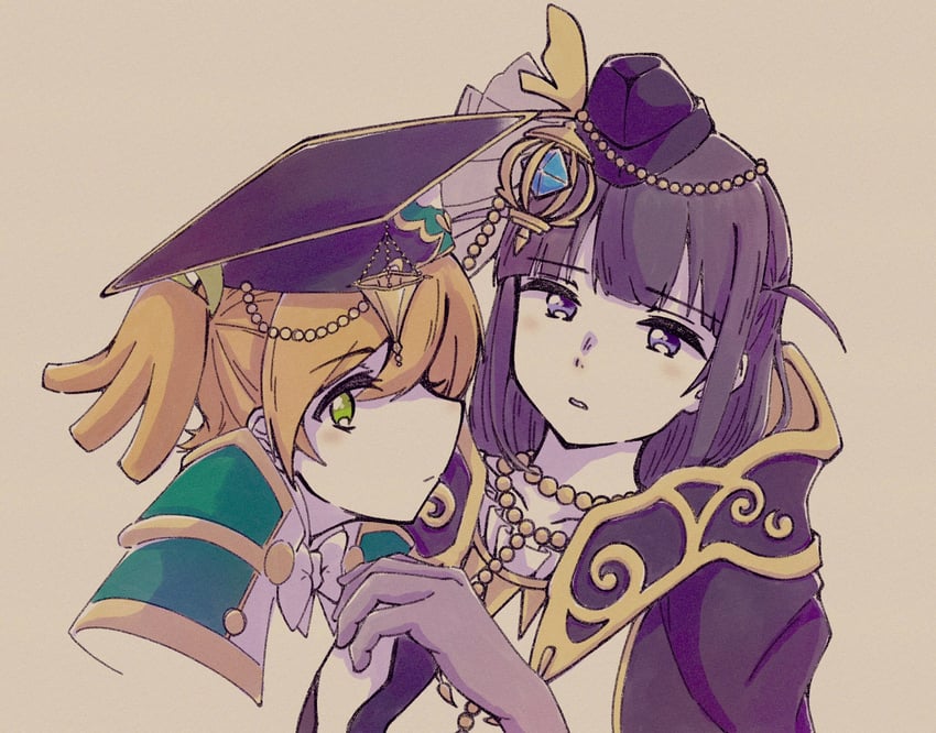 daiba nana and tsuyuzaki mahiru (shoujo kageki revue starlight and 1 more) drawn by daua_history