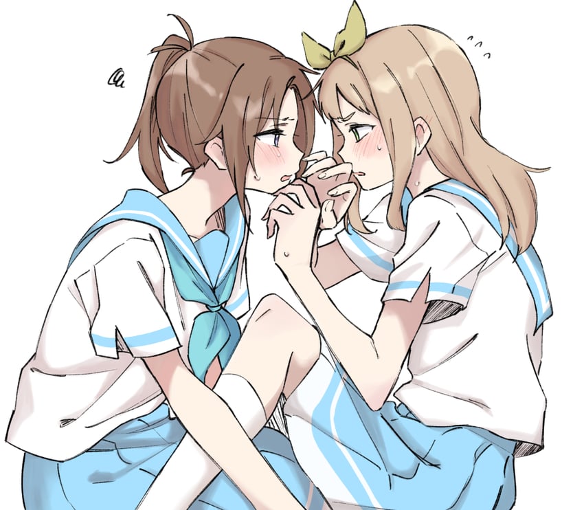nakagawa natsuki and yoshikawa yuuko (hibike! euphonium) drawn by syonosuke9573
