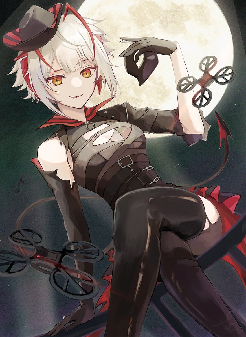w (arknights and 1 more) drawn by chashiomomo_(chashi00)