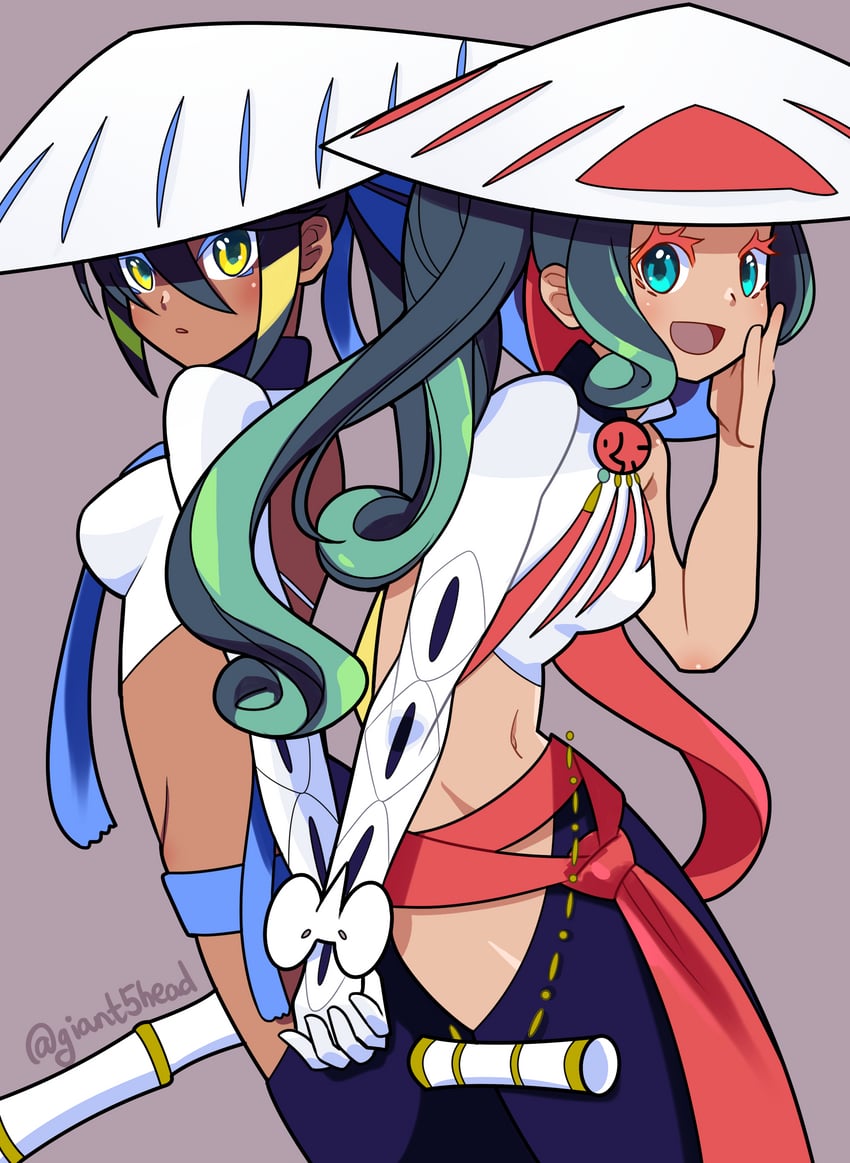 trung trac and trung nhi (fate and 1 more) drawn by giant5head