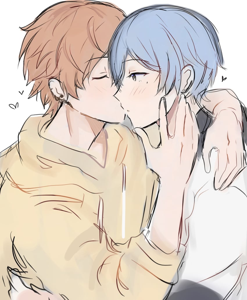 shinonome akito and aoyagi touya (project sekai) drawn by adair_(juicelooped)