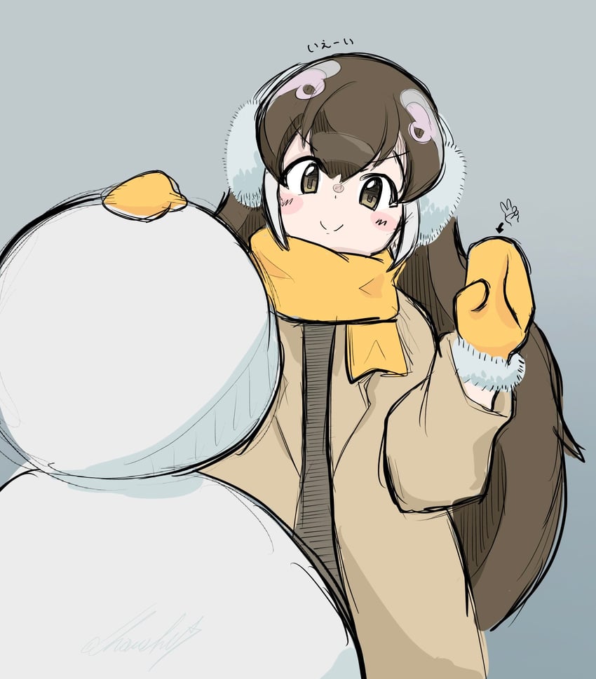 african penguin (kemono friends and 1 more) drawn by cherushi_2
