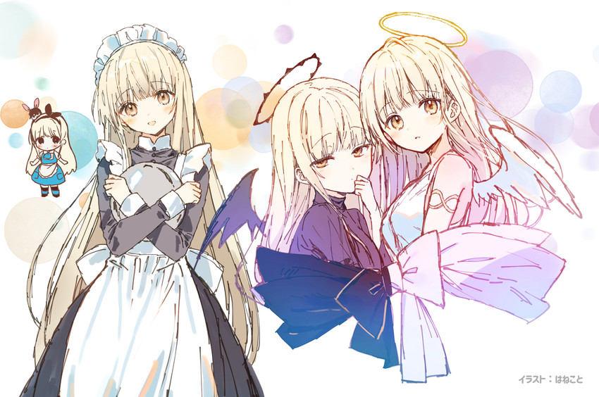 alice and shiina mahiru (alice's adventures in wonderland and 1 more) drawn by hanekoto