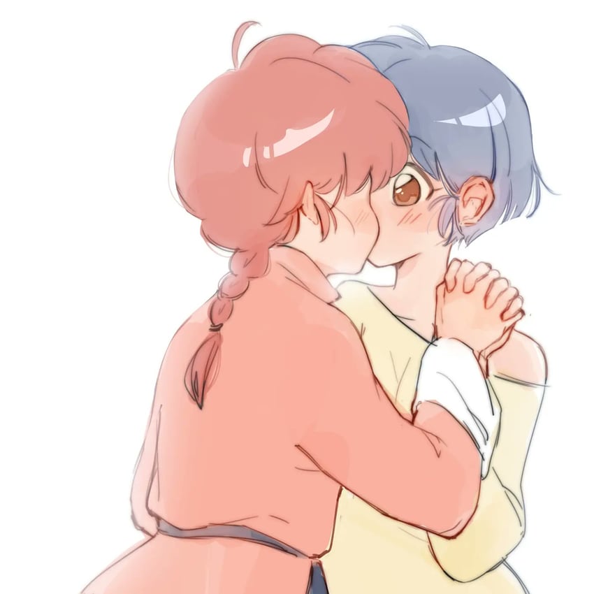 ranma-chan and tendou akane (ranma 1/2) drawn by mariadraws97