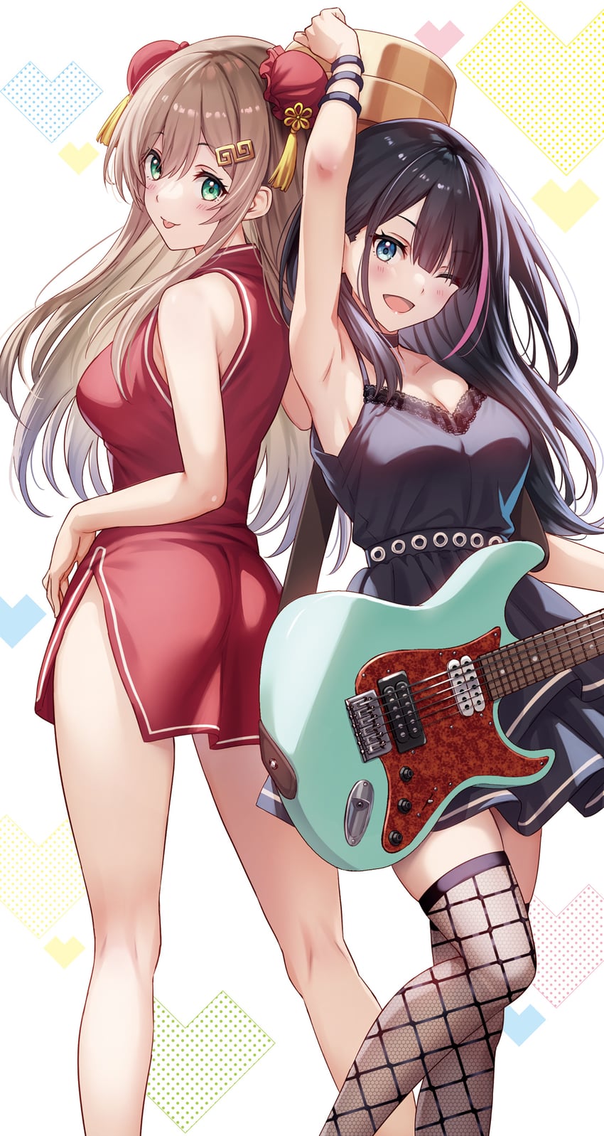 sakuraba fuyu and tsukuyomi akiho (imouto wa kanojo ni dekinai no ni) drawn by sankuro_(agoitei)