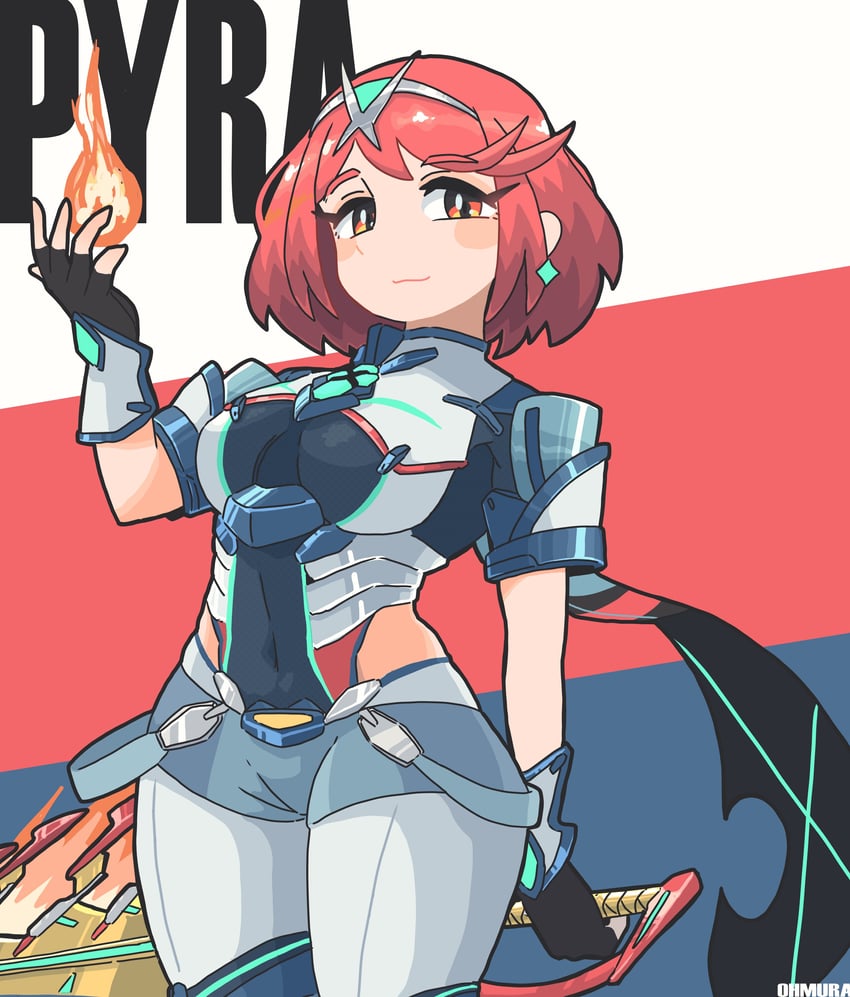 pyra (xenoblade chronicles and 2 more) drawn by omura_zojiki