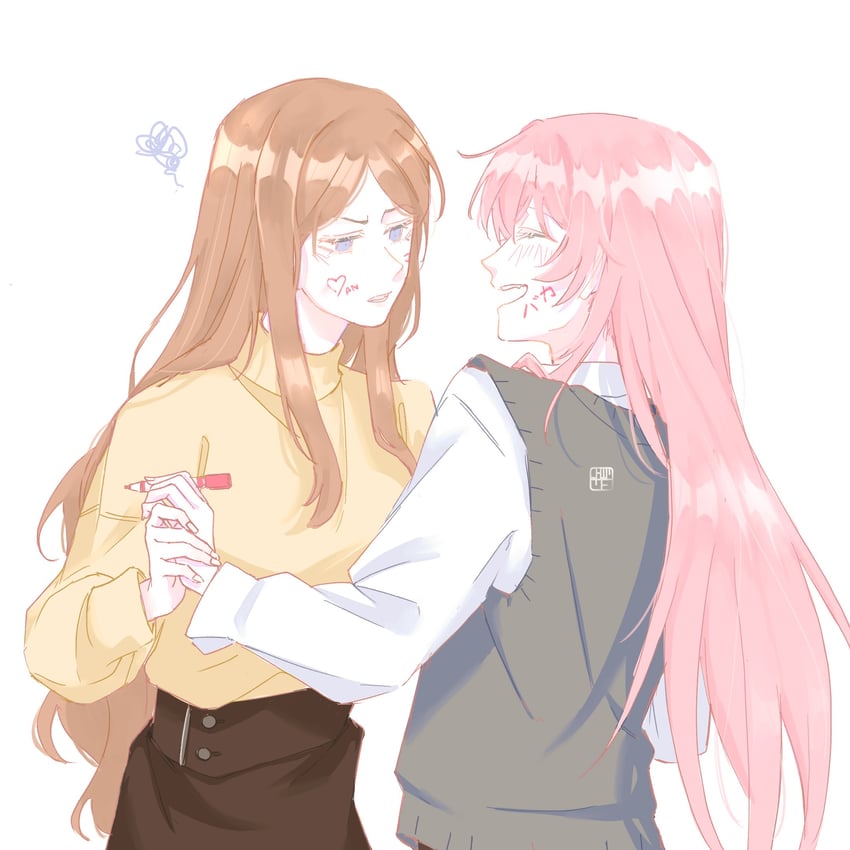 chihaya anon and nagasaki soyo (bang dream! and 1 more) drawn by chewinggum_p