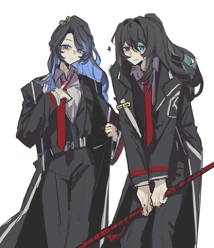 hong lu and lin daiyu (project moon and 1 more) drawn by awucyebal