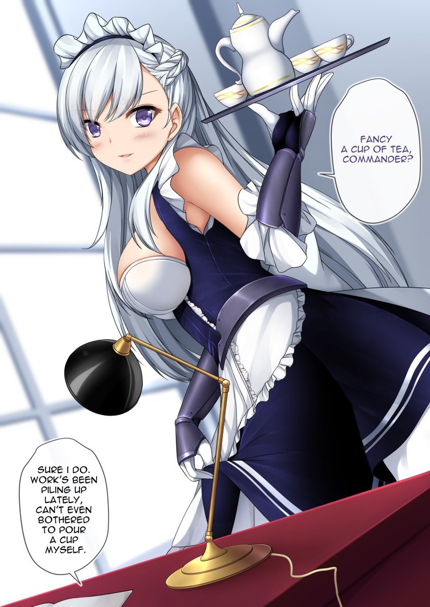 belfast (azur lane) drawn by sheita