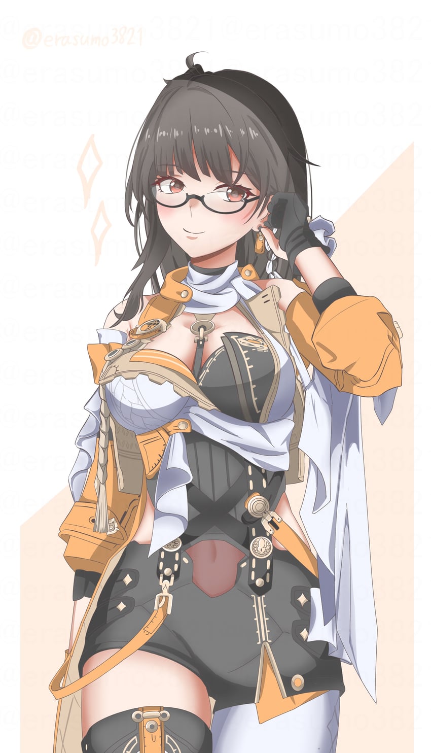 entropy and female dreamseeker (honkai and 1 more) drawn by erasumo3821