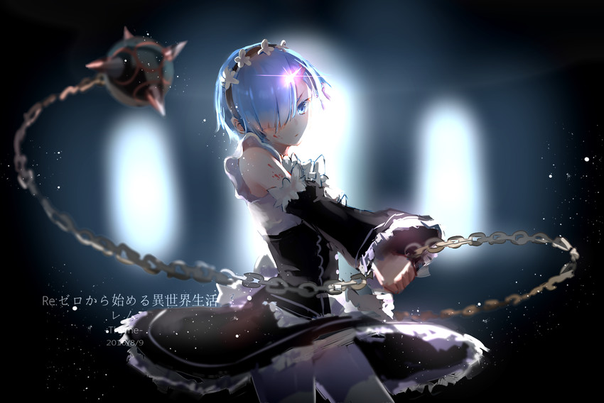 rem (re:zero kara hajimeru isekai seikatsu) drawn by thyme_(4749874974)