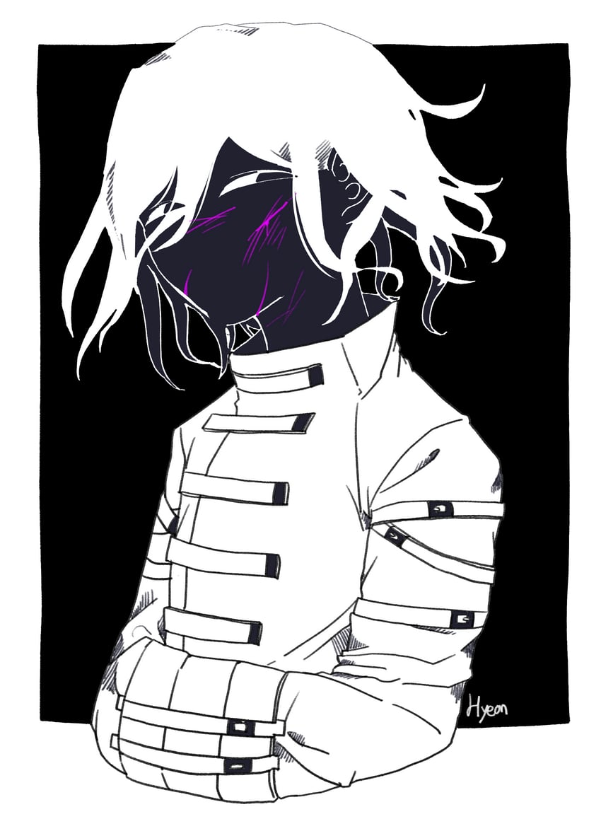 oma kokichi (danganronpa and 1 more) drawn by hyeon