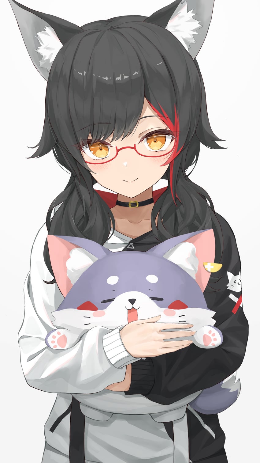 ookami mio and miofa (hololive) drawn by norio_(noriosub)