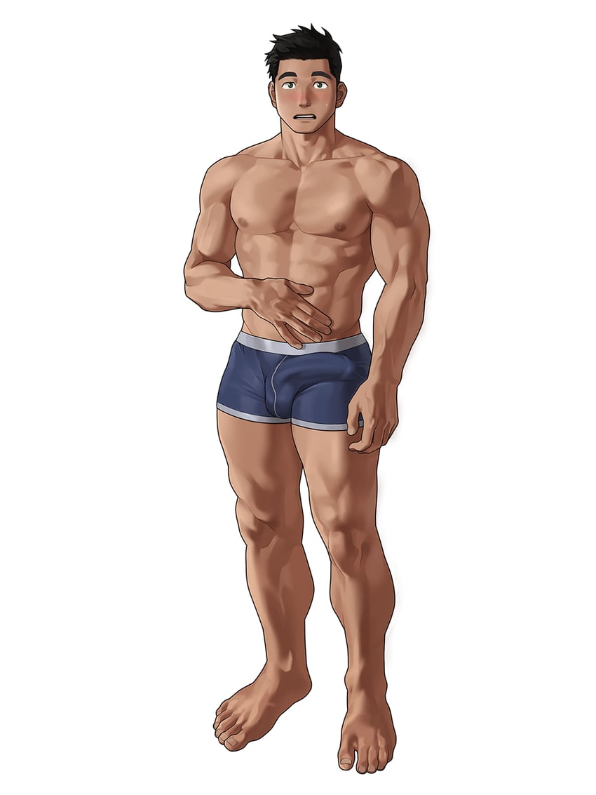 ryota hibiki (gachimuchi de dosukebe na kateikyoushi no oniisan to sugosu natsu) drawn by wasp_(anthyutena)