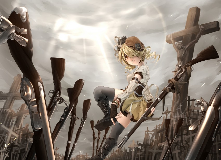 tomoe mami (mahou shoujo madoka magica) drawn by koh_(minagi_kou)