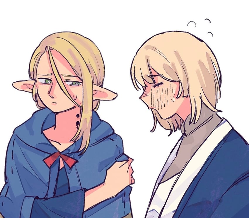 marcille donato and falin touden (dungeon meshi) drawn by dohwa110