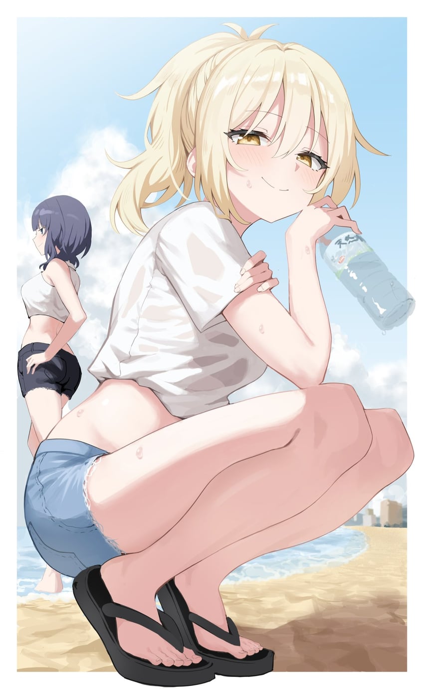 miyashita ai and asaka karin (love live! and 2 more) drawn by yuu_(shampoohatslime)