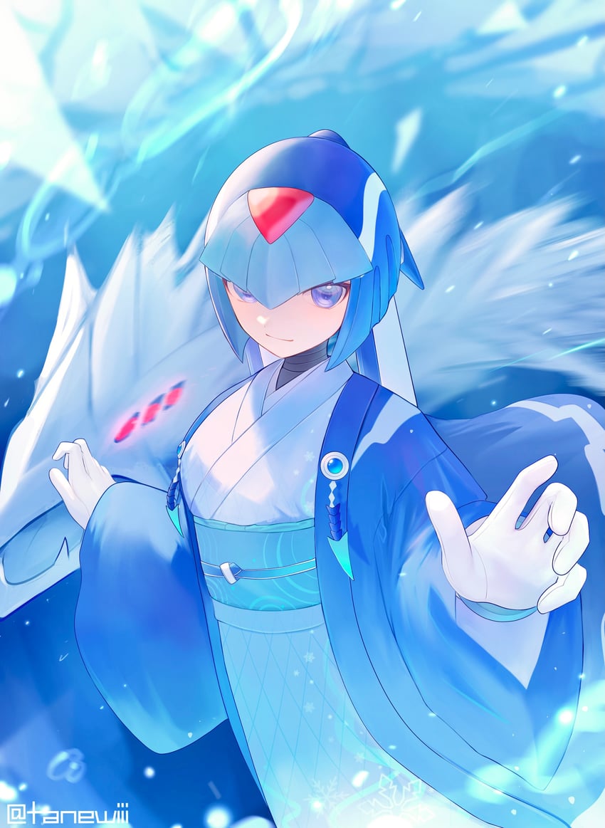 fairy leviathan (mega man and 2 more) drawn by tanewiii