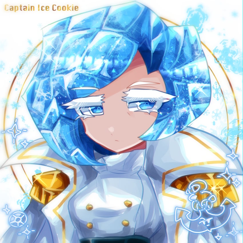 captain ice cookie (cookie run and 1 more) drawn by murasakigezi