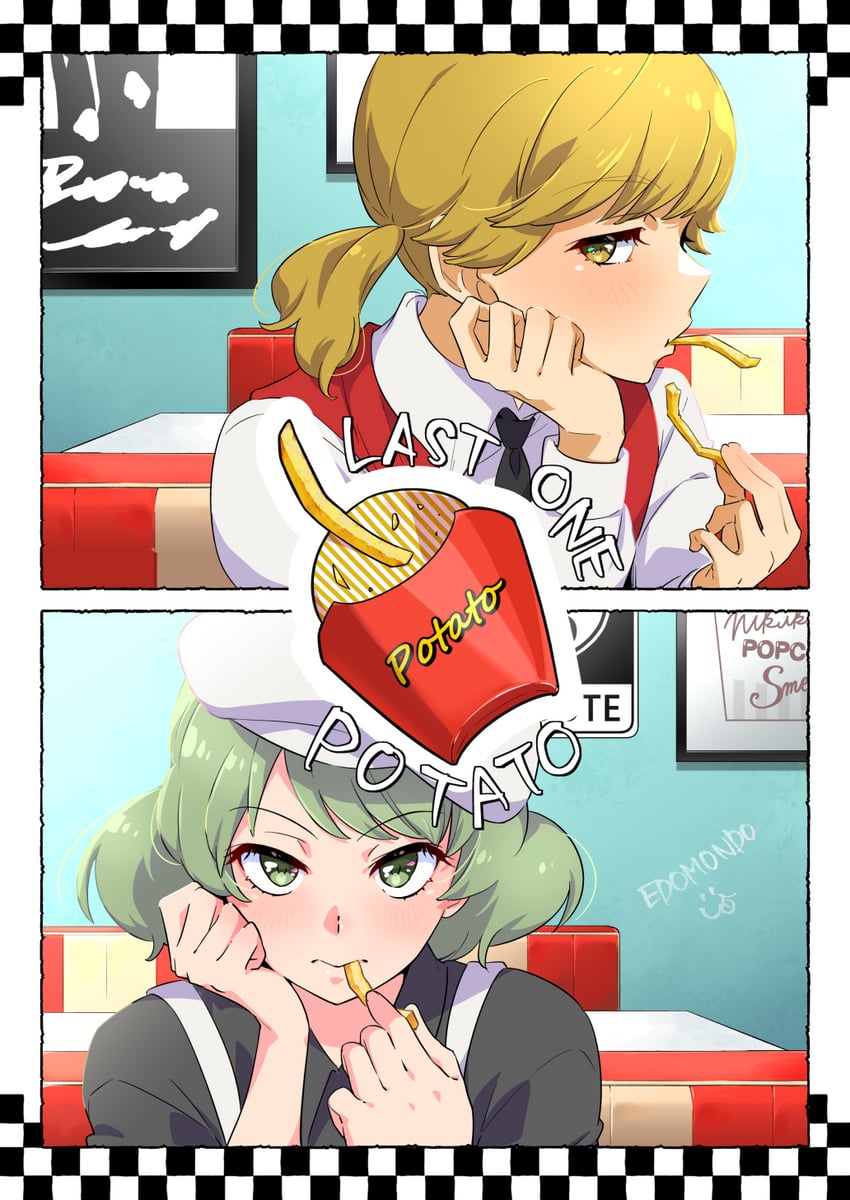 wasabi and karashi (mona lisa no zaregoto) drawn by edomon-do