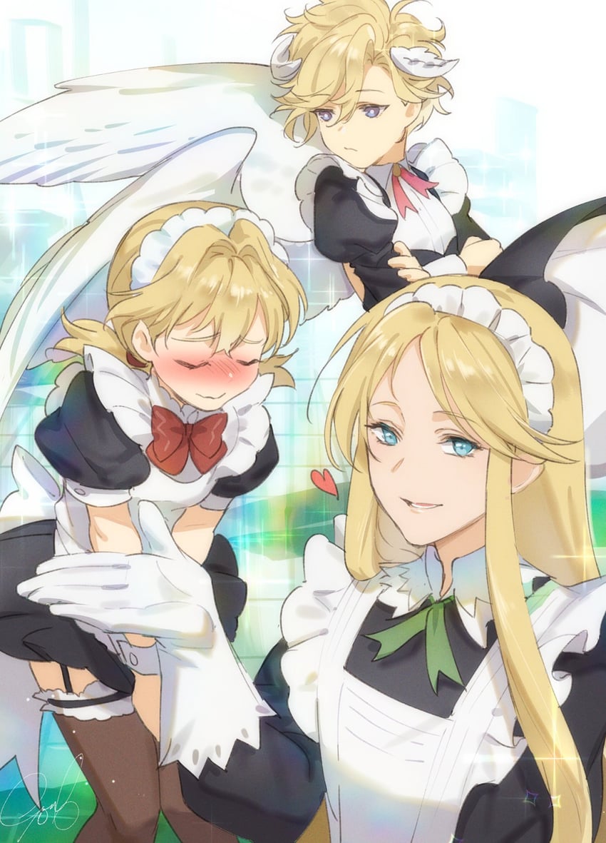 aramis, gilbert, and sanatio (unicorn overlord) drawn by ouosoul