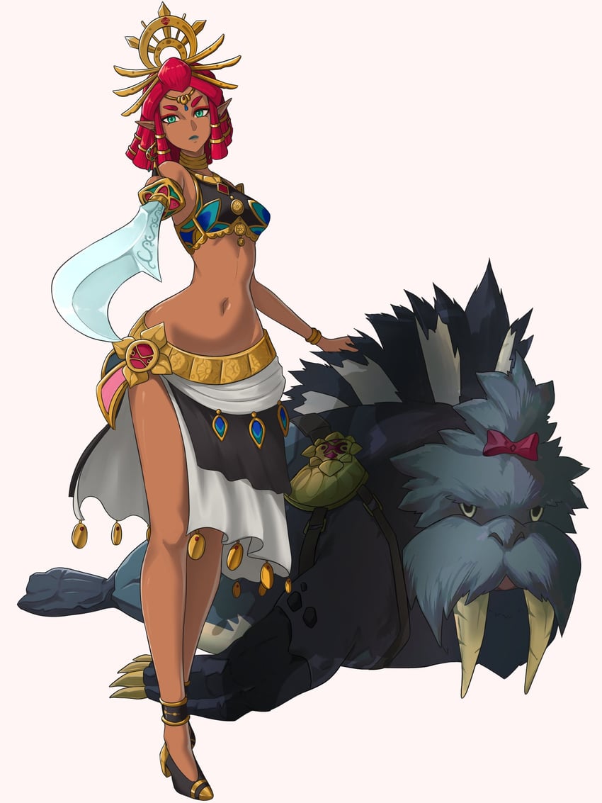 riju, sand seal, and patricia (the legend of zelda and 1 more) drawn by opalis