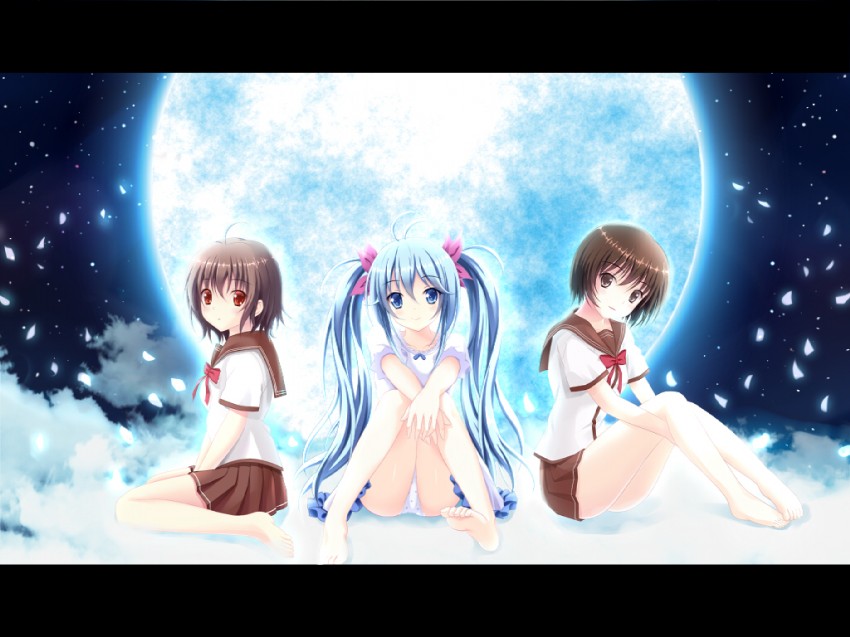 touwa erio, mifune ryuuko, and maekawa (denpa onna to seishun otoko) drawn by koro_(basarafire)