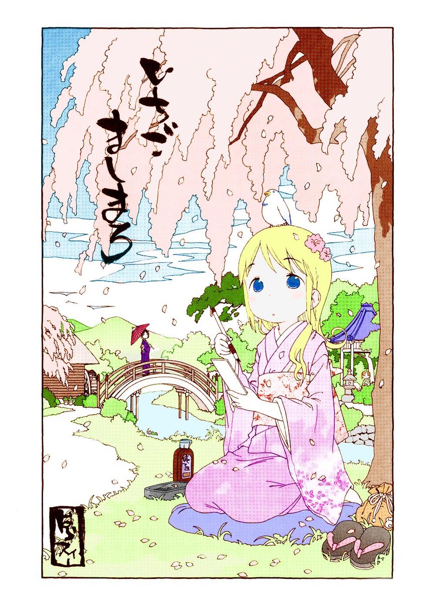 matsuoka miu, ana coppola, and itou nobue (ichigo mashimaro) drawn by barasui