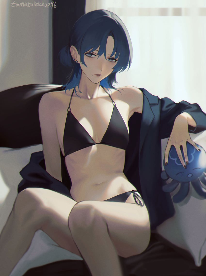 hiodoshi ao (hololive and 1 more) drawn by tomatoketchup96