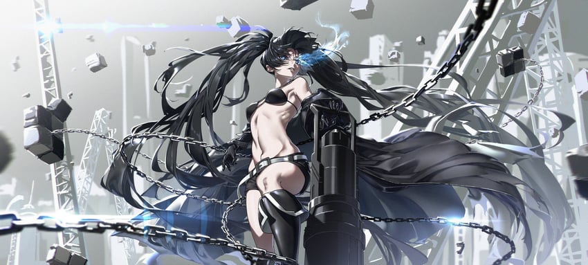 black rock shooter (black rock shooter) drawn by marui_(fxxstate_ofmind)